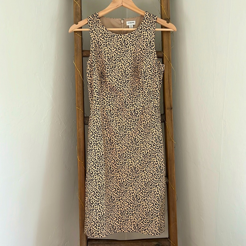 J Crew Leopard Dress Like New